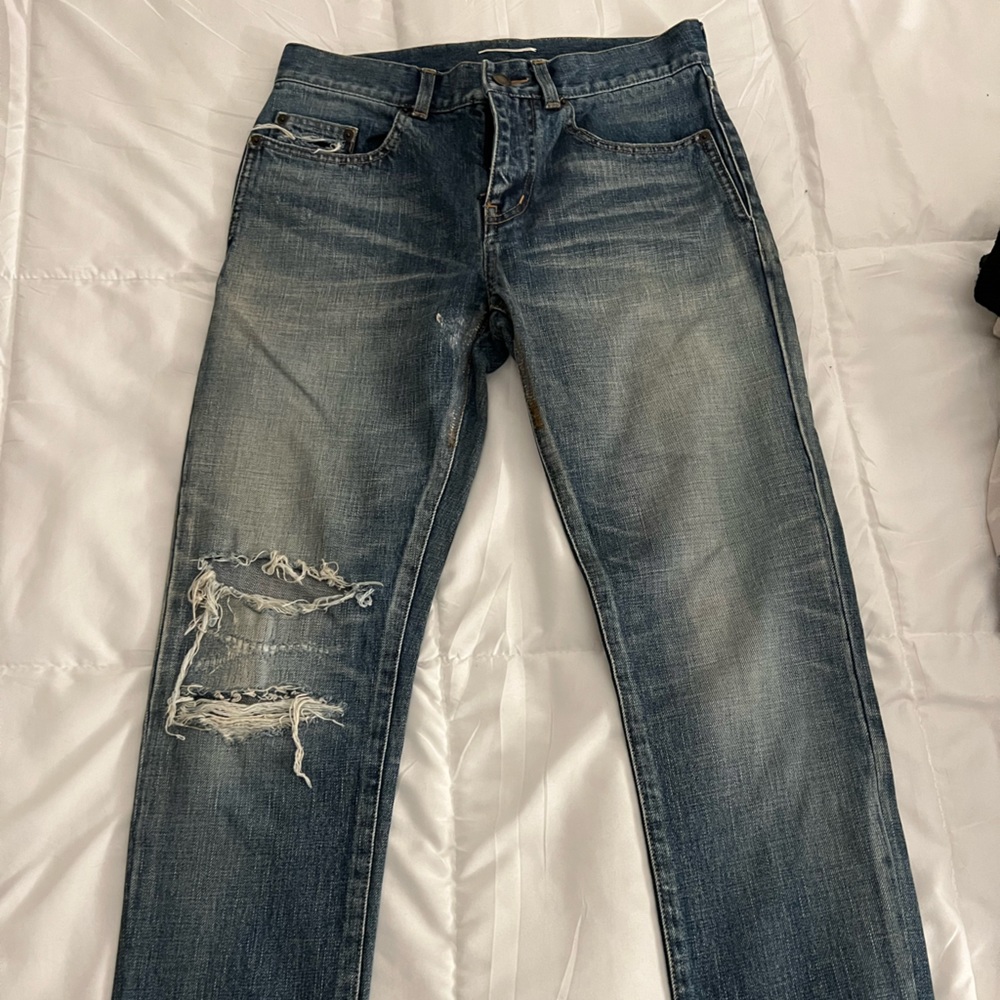Saint Laurent distressed jean